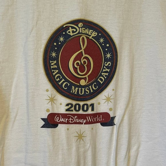 Vintage Disney Unisex Y2K Magic Music Days 2001 Graphic Tee Size XL - Picture 2 of 4